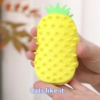 HKM-8567613 Cat Ear Petting Post with Silicone Cleaning Function in Multiple Color Options