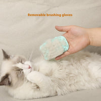 HKM-8567613 Cat Ear Petting Post with Silicone Cleaning Function in Multiple Color Options