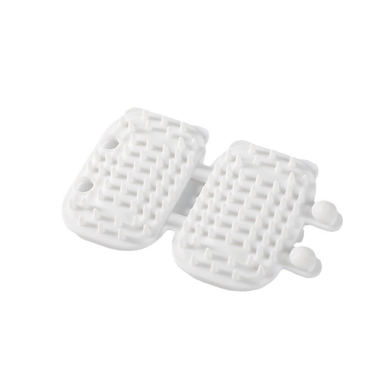 HKM-8567613 Cat Ear Petting Post with Silicone Cleaning Function in Multiple Color Options