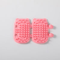 HKM-8567613 Cat Ear Petting Post with Silicone Cleaning Function in Multiple Color Options
