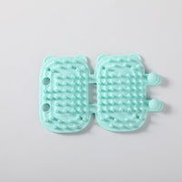 HKM-8567613 Cat Ear Petting Post with Silicone Cleaning Function in Multiple Color Options