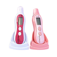 HKM-856787 Digital Beauty Moisture and Oil Tester Pen - Compact Skin Hydration Analyzer in White and Pink