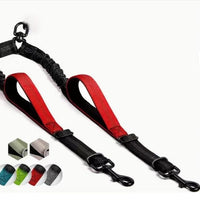 HKM-8568765 Hand-Holding Large Dog Leash with Dual Traction and Explosion-Proof Design, Adjustable Nylon Belt, 100cm Stretching Length