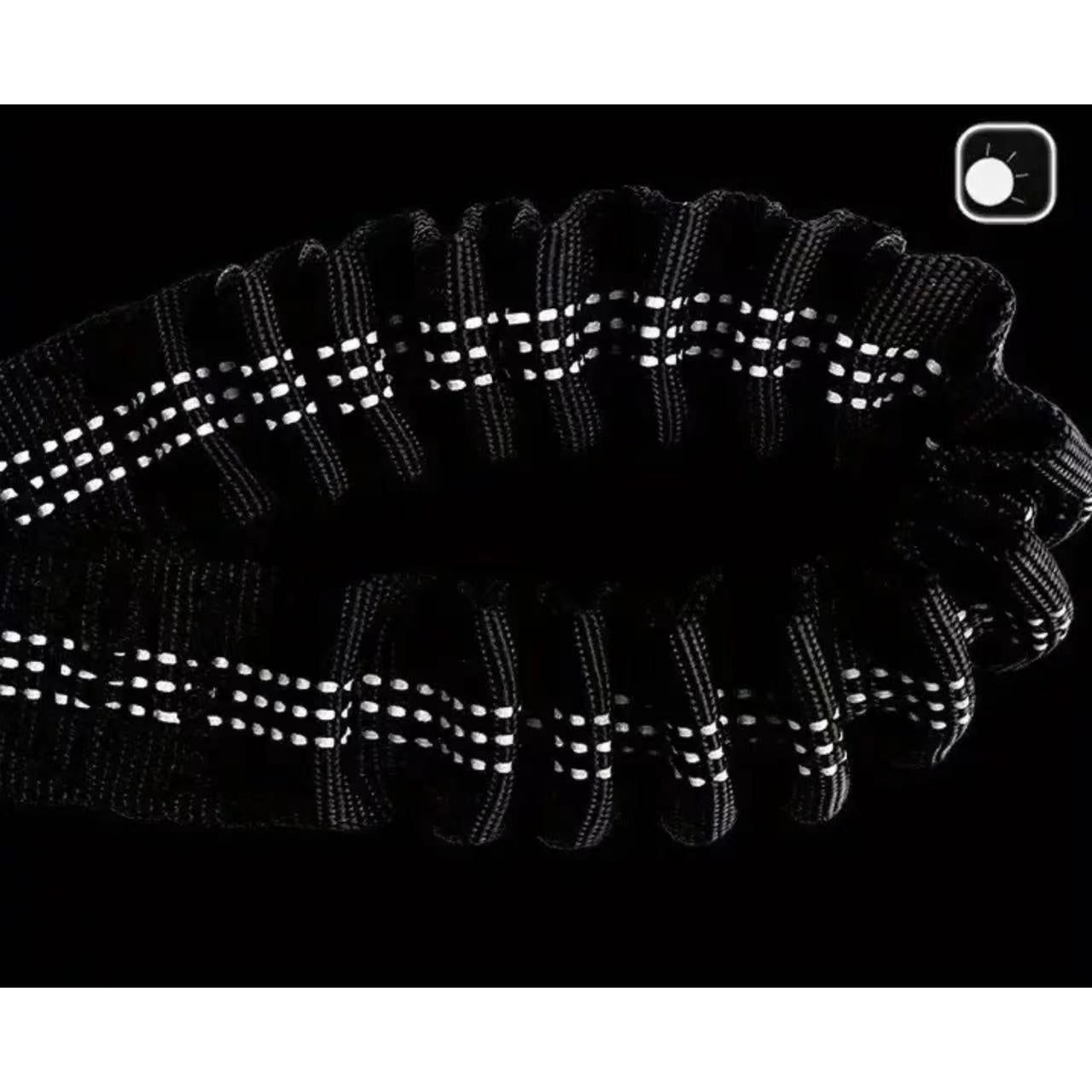 HKM-8568765 Hand-Holding Large Dog Leash with Dual Traction and Explosion-Proof Design, Adjustable Nylon Belt, 100cm Stretching Length