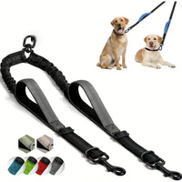 HKM-8568765 Hand-Holding Large Dog Leash with Dual Traction and Explosion-Proof Design, Adjustable Nylon Belt, 100cm Stretching Length