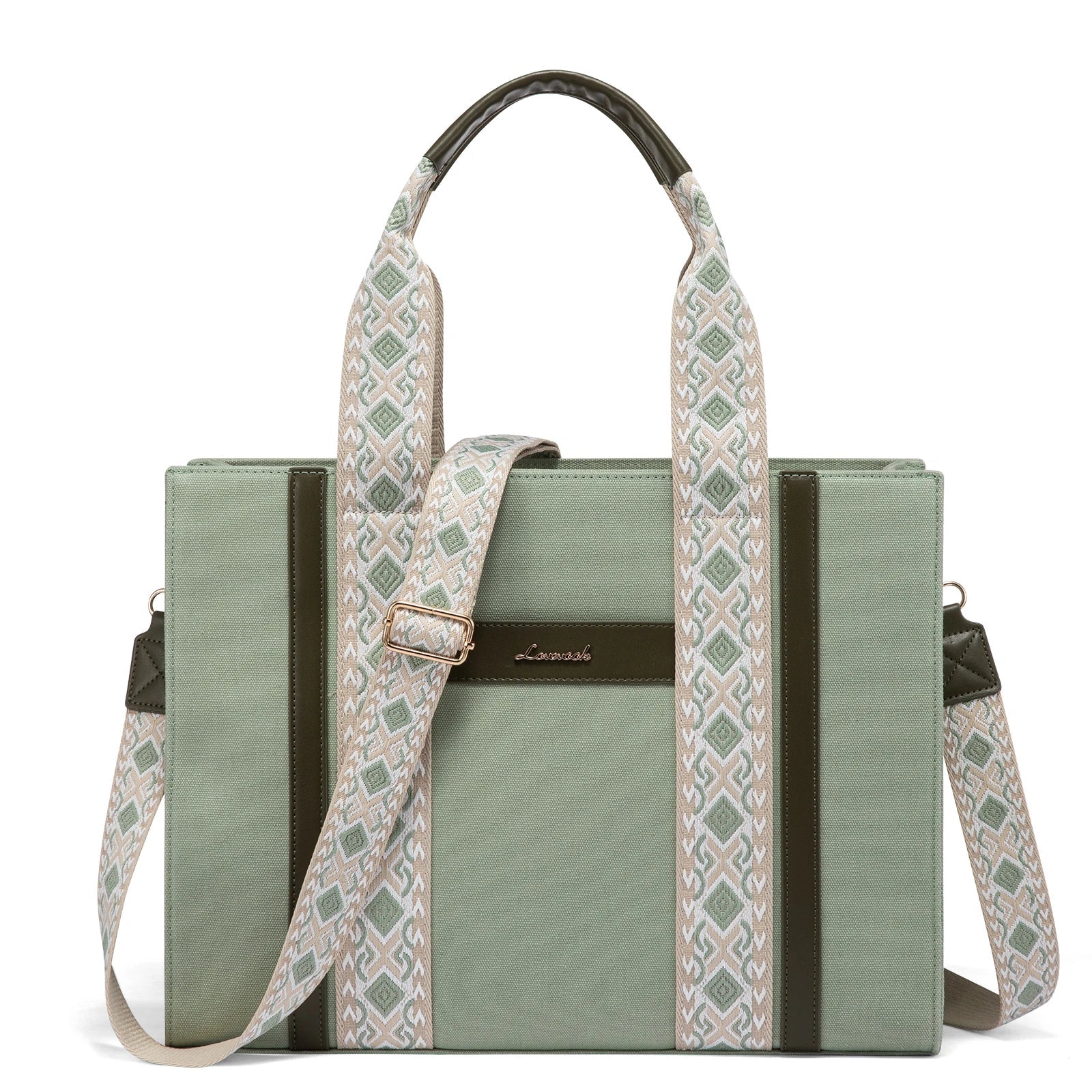 HKM-856915 Canvas Tote Shoulder Bag for Women - Versatile Crossbody Purse for Daily Use, School, Office, and Travel