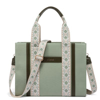 HKM-856915 Canvas Tote Shoulder Bag for Women - Versatile Crossbody Purse for Daily Use, School, Office, and Travel