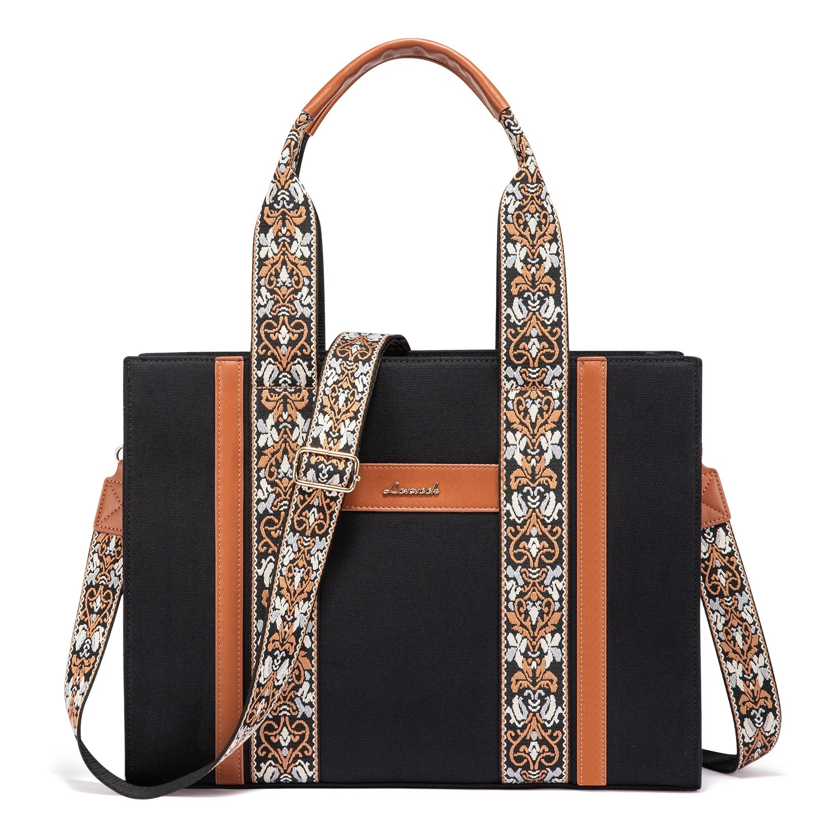 HKM-856915 Canvas Tote Shoulder Bag for Women - Versatile Crossbody Purse for Daily Use, School, Office, and Travel
