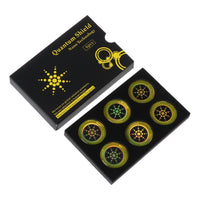 HKM-856915 Cell Phone Radiation Protection Stickers – Nano-Anion Silicone, 6 Pack, Round Design, Reduces Radiation Emissions and Extends Battery Life