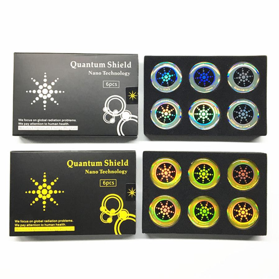 HKM-856915 Cell Phone Radiation Protection Stickers – Nano-Anion Silicone, 6 Pack, Round Design, Reduces Radiation Emissions and Extends Battery Life