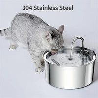 HKM-856979 Stainless Steel 3.2L Pet Water Fountain for Cats and Small Dogs