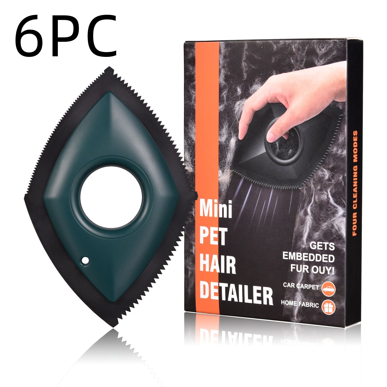 HKM-8570557 Pet Hair Remover Tool with Four Cleaning Modes for Effective Fur Removal from Cars & Carpets