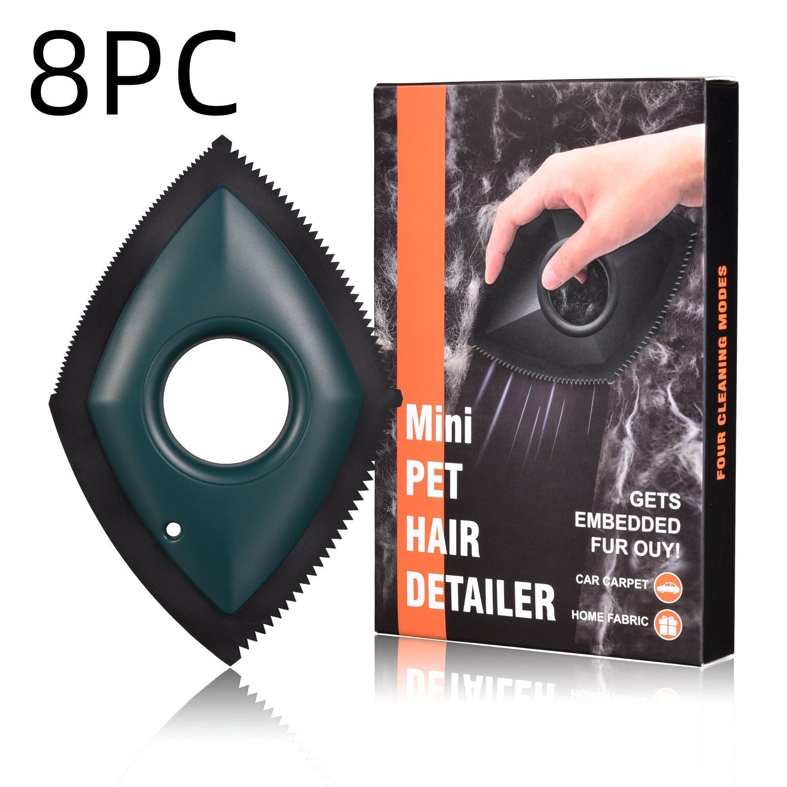 HKM-8570557 Pet Hair Remover Tool with Four Cleaning Modes for Effective Fur Removal from Cars & Carpets