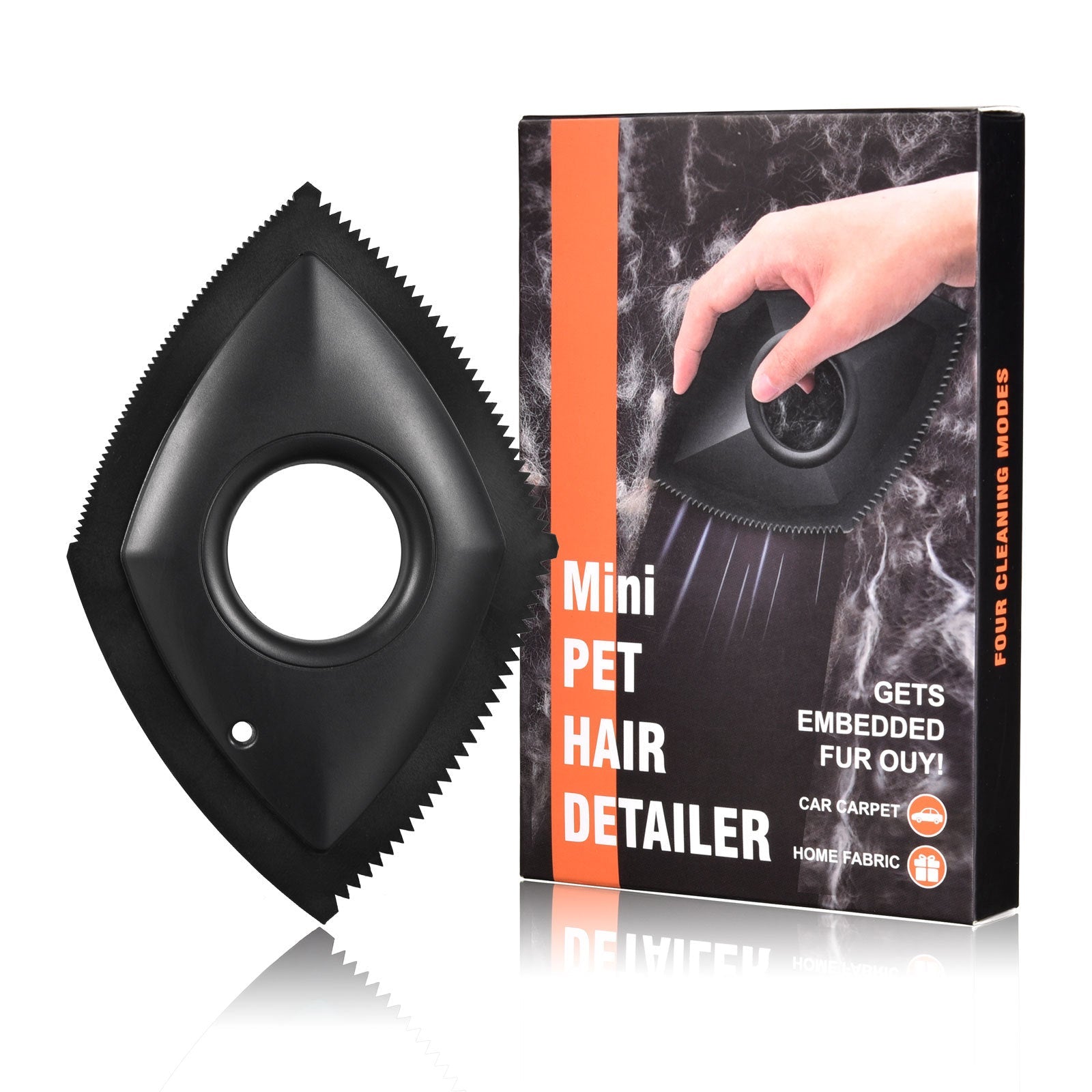 HKM-8570557 Pet Hair Remover Tool with Four Cleaning Modes for Effective Fur Removal from Cars & Carpets