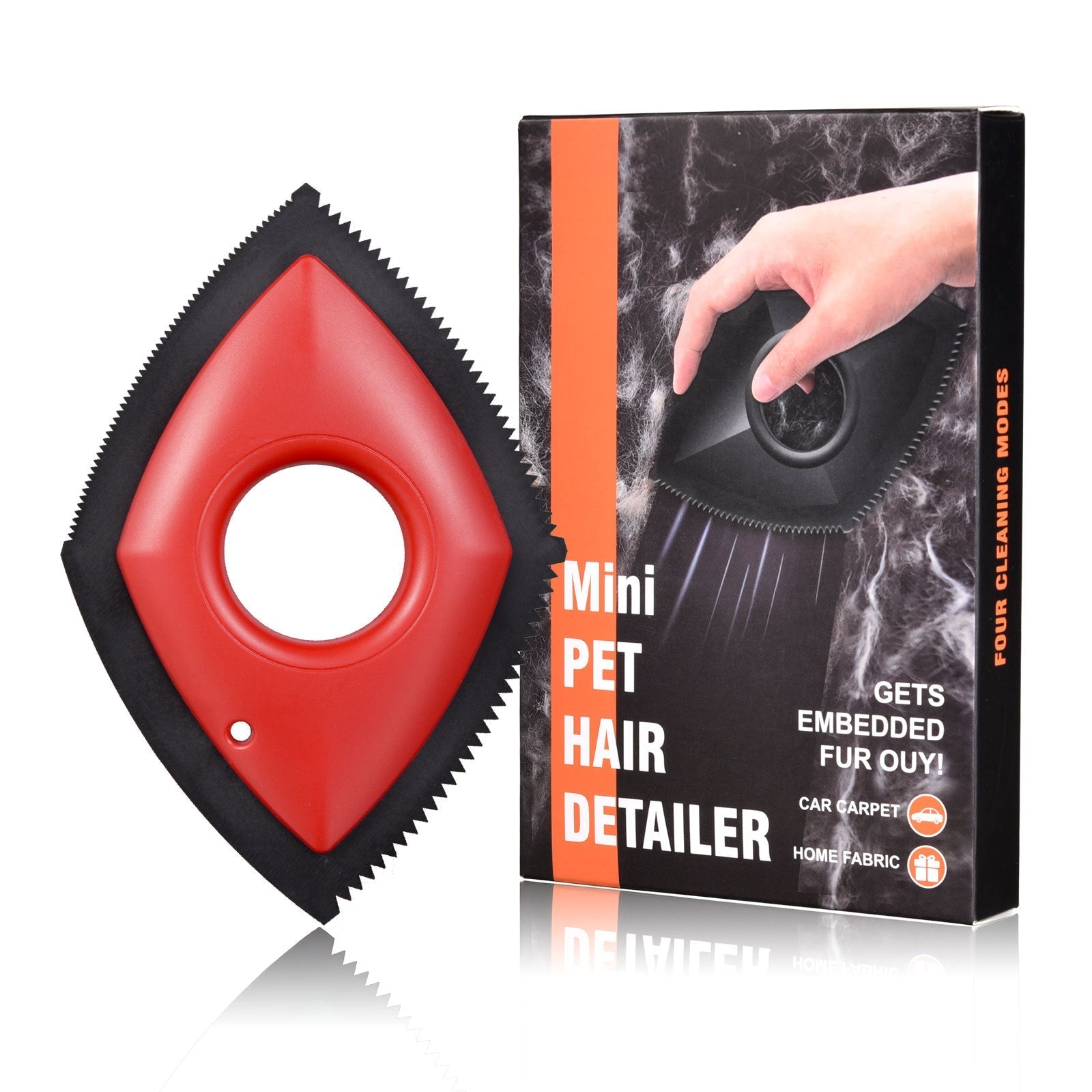 HKM-8570557 Pet Hair Remover Tool with Four Cleaning Modes for Effective Fur Removal from Cars & Carpets