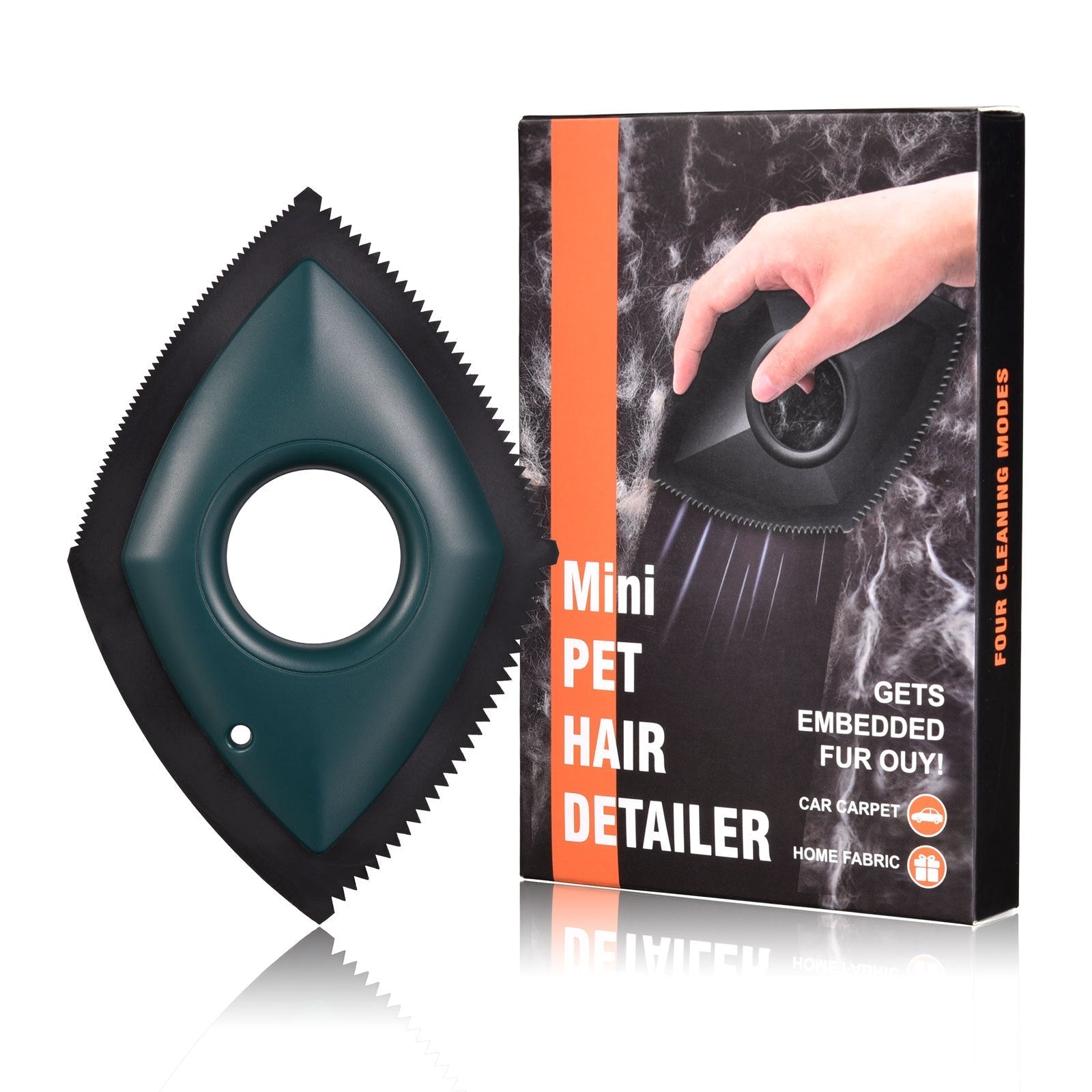 HKM-8570557 Pet Hair Remover Tool with Four Cleaning Modes for Effective Fur Removal from Cars & Carpets