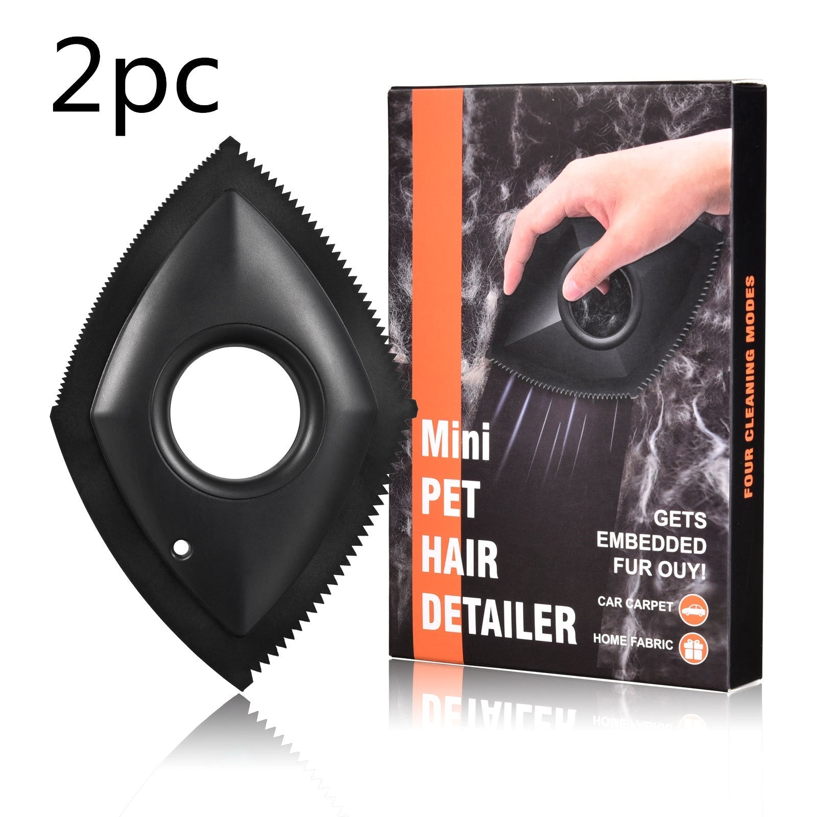 HKM-8570557 Pet Hair Remover Tool with Four Cleaning Modes for Effective Fur Removal from Cars & Carpets
