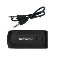 HKM-857107 Wireless Bluetooth Audio Transmitter with Mute Function - Plug and Play, 10m Range, 25Mbps Transmission