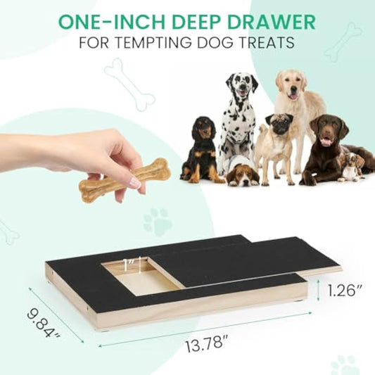 HKM-8572221 Dog Nail Scratch Board with Treat Box - Safe and Fun Nail Trimming Solution for All Breeds and Sizes