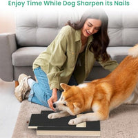 HKM-8572221 Dog Nail Scratch Board with Treat Box - Safe and Fun Nail Trimming Solution for All Breeds and Sizes