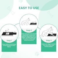 HKM-8572221 Dog Nail Scratch Board with Treat Box - Safe and Fun Nail Trimming Solution for All Breeds and Sizes