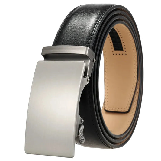 HKM-857235 Automatic Buckle Men's Belt - Stylish and Durable Casual Accessory