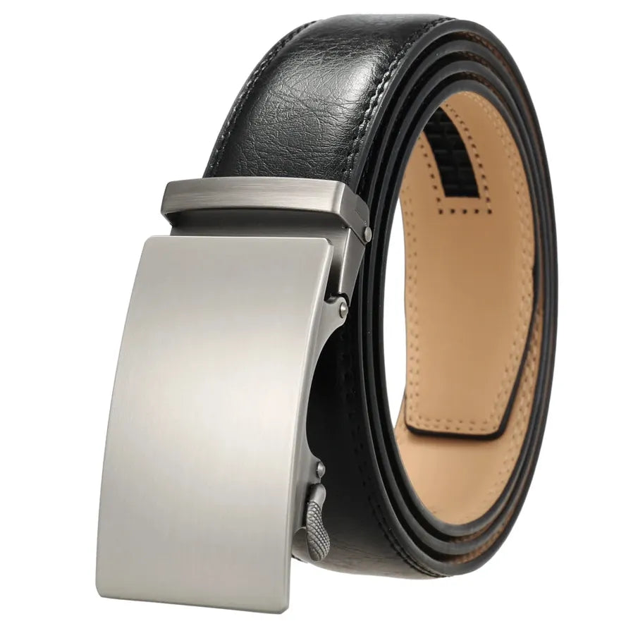 HKM-857235 Automatic Buckle Men's Belt - Stylish and Durable Casual Accessory