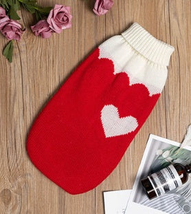 HKM-8572733 Cozy Cotton Knit Winter Clothes for Puppies and Kittens with Anti-Skid Features