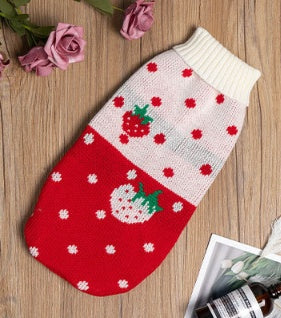 HKM-8572733 Cozy Cotton Knit Winter Clothes for Puppies and Kittens with Anti-Skid Features