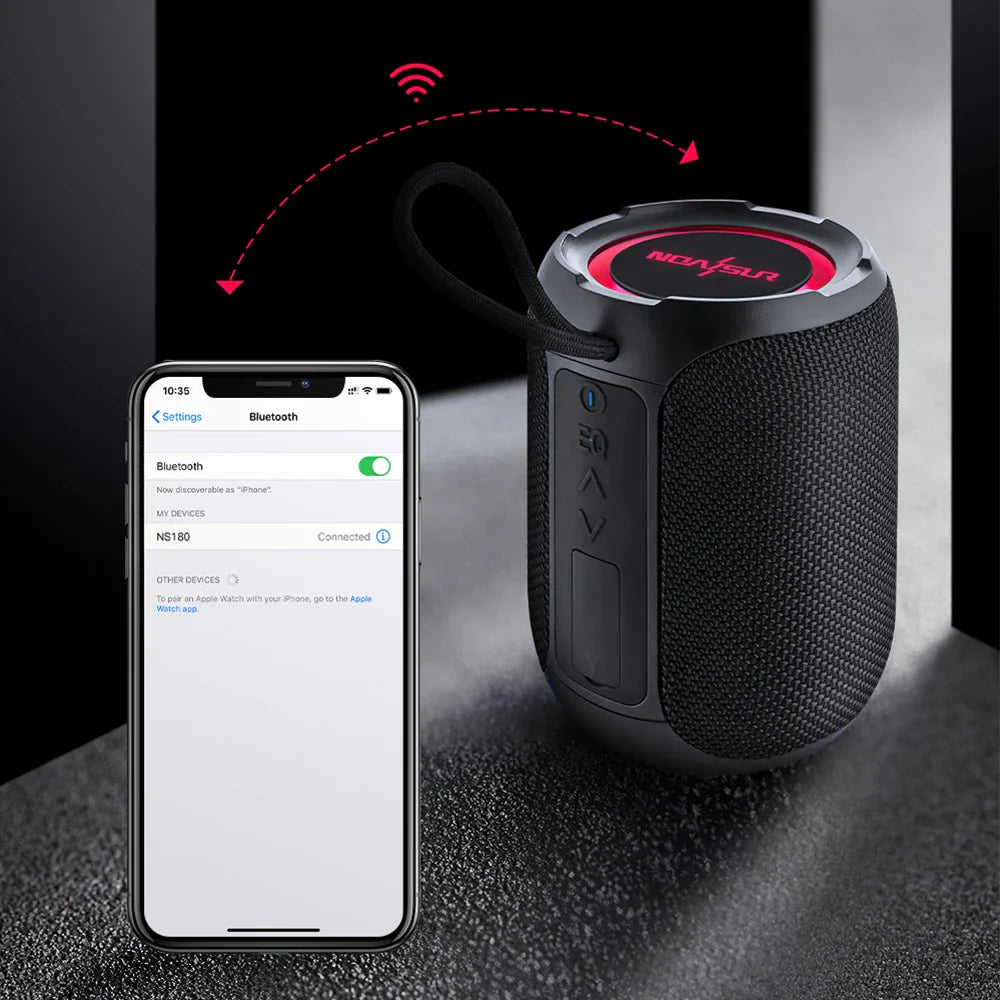 HKM-857363 Portable Bluetooth Speaker with 40W Stereo Sound, Extra Bass, IPX7 Waterproof for Outdoor Parties