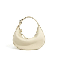 HKM-857427 Half Moon Shoulder Bag in Genuine Leather with Retro Design - Available in Multiple Colours