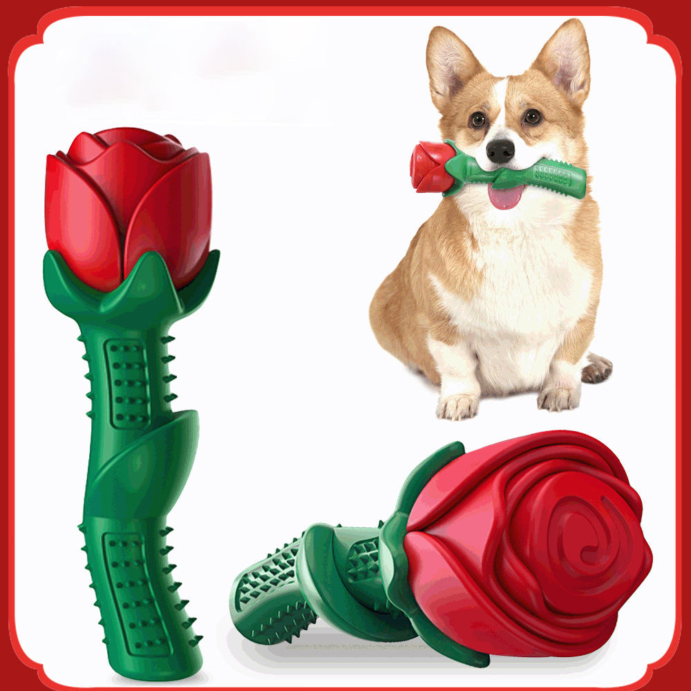 HKM-8575549 Puppy Chew Toy Molar Stick - Bite Resistant TPE, Available in Red and Blue