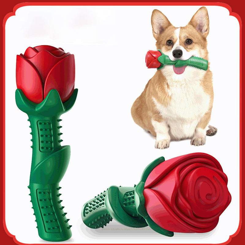 HKM-8575549 Puppy Chew Toy Molar Stick - Bite Resistant TPE, Available in Red and Blue