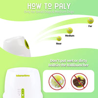 HKM-8576189 Automatic Electric Mini Tennis Throwing Machine for Pets - Lightweight and USB-Powered