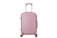 HKM-857747 Shiny ABS + PC Zipper Pulls Luggage Set for Women - Travel Suitcase Collection
