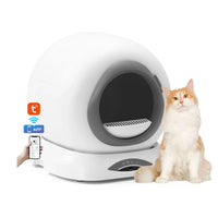 HKM-857811 Automatic Self-Cleaning Cat Litter Box with Tuya App Control - 65L Capacity, Easy to Clean, Smart Features
