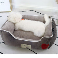HKM-8578749 Removable and Washable Cloth Dog Kennel in Grey - Multiple Sizes Available