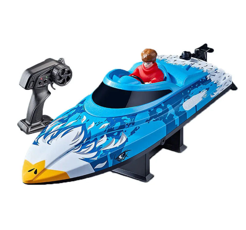 HKM-857939 High-Speed Remote Control Speedboat with LED Light and Capsizing Recovery