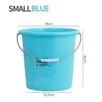 HKM-857939 Round PP Plastic Bucket with Lid for Bathroom and Washroom Use