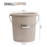 HKM-857939 Round PP Plastic Bucket with Lid for Bathroom and Washroom Use