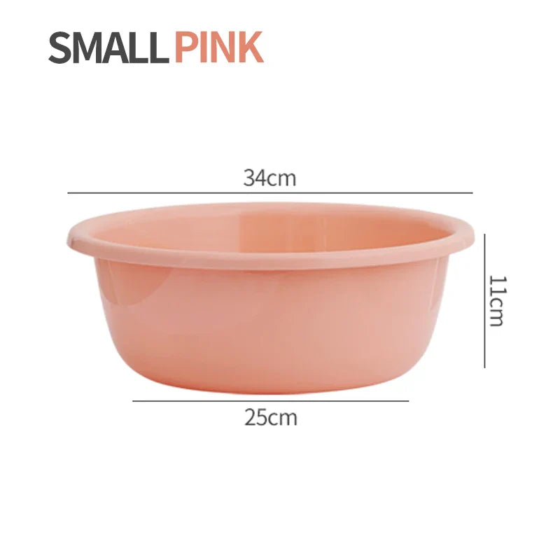 HKM-857939 Round PP Plastic Bucket with Lid for Bathroom and Washroom Use
