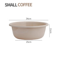 HKM-857939 Round PP Plastic Bucket with Lid for Bathroom and Washroom Use
