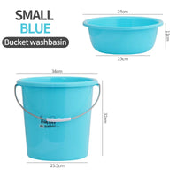 HKM-857939 Round PP Plastic Bucket with Lid for Bathroom and Washroom Use