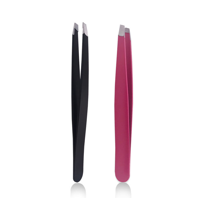 HKM-857939 Stainless Steel Eyebrow Trimming Clip Set in Black, Rose Red, and Silver Finishes