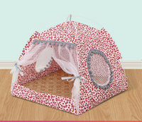 HKM-8579517 Cozy Four Seasons Dog House and Cat Tent - Soft, Anti-Skid, Available in Four Sizes
