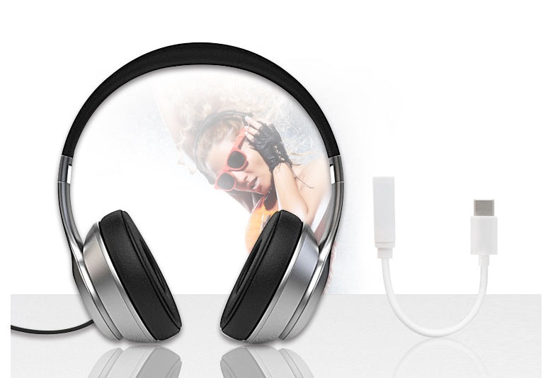 HKM-858003 Type-C to 3.5mm Audio Cable for Universal Headphones - 11.5cm Length, White, PVC Wire with ABS Shell