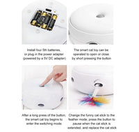 HKM-8581309 Automatic Electric Cat Toy with Smart Turntable and Donut Design