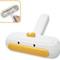 HKM-858195 Portable Reusable Pet Hair Remover with Cute Duck Design for Efficient Fur Removal from Furniture, Clothing, and Car Seats