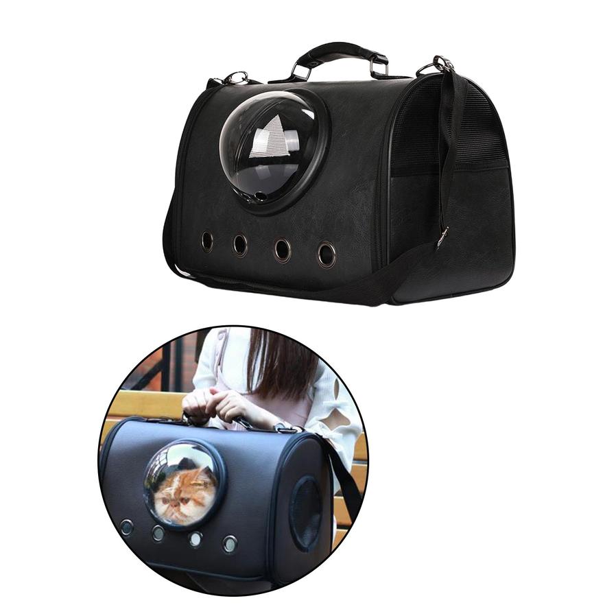 HKM-858195 Small Dog and Cat Carrier for Puppies and Kittens - Lightweight and Portable Travel Solution