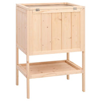 HKM-8582077 Wooden Hamster Cage with Accessories – Solid Fir Wood, Multi-Level Design, Spacious Habitats for Small Pets